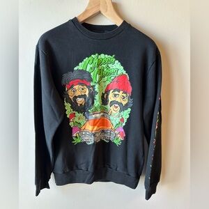 Cheech and Chong Graphic Black Sweatshirt